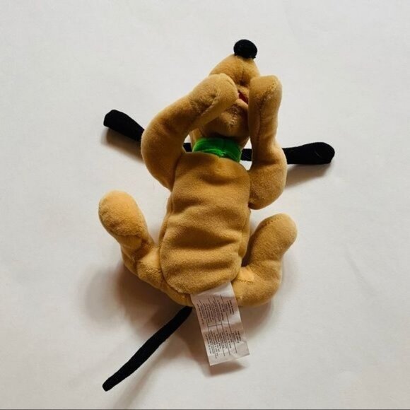 Vintage Disney Pluto Plush Stuffed Animal Small Laying Down Puppy Pluto Toy - Picture 5 of 9